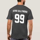 種族のホッケーの氷屋(カスタマイズ可能な) Tシャツ (裏面)