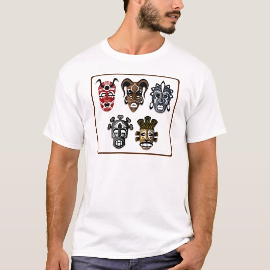 種族のマスク Tシャツ (正面)