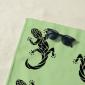 種族のヤモリ ビーチタオル (インサイチュ)