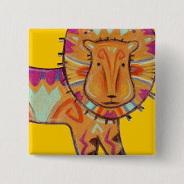 種族のライオン 缶バッジ