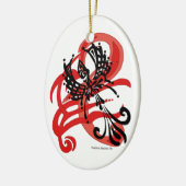 種族のワタリガラスのオーナメント セラミックオーナメント (左)