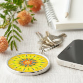 種族の主曼荼羅の星の花のフラクタルKeychain キーホルダー (側面)