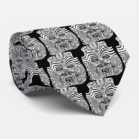 種族の入れ墨のデザイン-マオリニュージーランド ネクタイ (ロール)