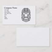 種族の入れ墨の顔の名刺 名刺 (正面/裏面)