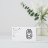 種族の入れ墨の顔の名刺 名刺 (スタンド正面)