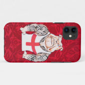 種族の入れ墨を持つ英国のブルドッグ Case-Mate iPhoneケース (裏面(横))