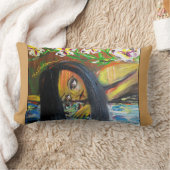 種族の女の子-枕 ランバークッション (ブランケット)