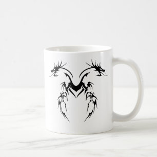 種族の対のドラゴン コーヒーマグカップ