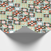 種族の幾何学的でアステカなパターンCBendel ラッピングペーパー (角)