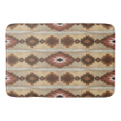 種族の敷物毛布のダイヤモンドの三角形パターン バスマット (正面)