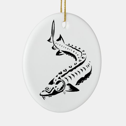 種族の新しく白いオーナメント セラミックオーナメント (右)
