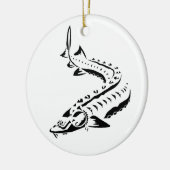 種族の新しく白いオーナメント セラミックオーナメント (左)