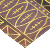 種族の民族のBohoパターン金ゴールドおよび茶色 テーブルクロス (アングル)