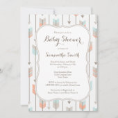 種族の矢の男の子のベビーシャワーの招待状 招待状 (正面)