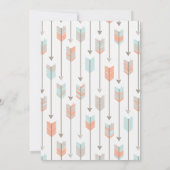 種族の矢の男の子のベビーシャワーの招待状 招待状 (裏面)