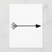 種族の矢の芸術の独身ので黒い矢のカスタム色 ポストカード (正面)