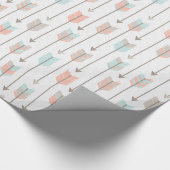 種族の矢パターン ラッピングペーパー (角)