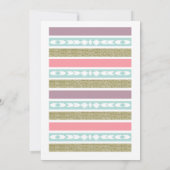 種族の矢%PIPE%の金ゴールド及び真新しい結婚式招待状 招待状 (裏面)