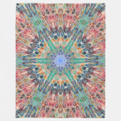 種族の精神の動物のチャクラの曼荼羅 フリースブランケット (正面)