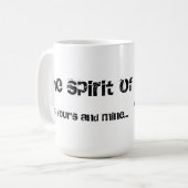 種族の精神はあなたの私の物であり、 コーヒーマグカップ (正面左)
