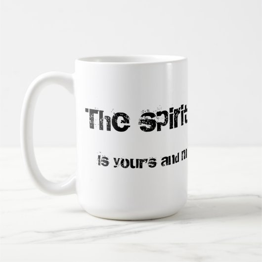 種族の精神はあなたの私の物であり、 コーヒーマグカップ (左)