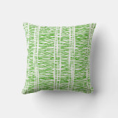 種族の織り方の緑及び白い装飾用クッション クッション (裏面)