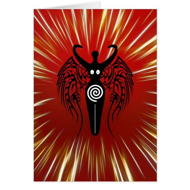 種族の翼を持つ新石器時代の自然の女神! (正面)