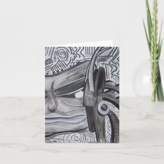 種族の融合のメッセージカード カード (正面)