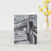 種族の融合のメッセージカード カード (黄色い花)