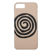 種族の螺線形のアステカな岩石彫刻の芸術 Case-Mate iPhoneケース (裏面)