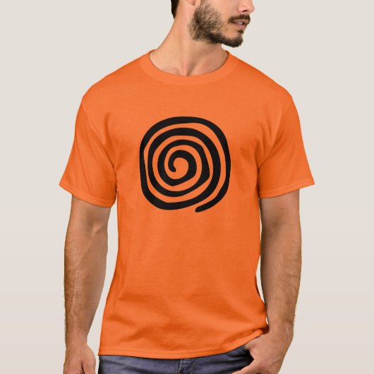 種族の螺線形の岩石彫刻の種族の芸術 Tシャツ (正面)