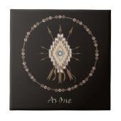 種族の記号の友情のモチーフの芸術のタイル タイル (正面)