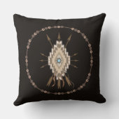 種族の記号の友情のモチーフの装飾の枕 クッション (裏面)