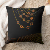 種族の記号の装飾用クッション20" x 20" クッション (ブランケット)