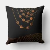 種族の記号の装飾用クッション20" x 20" クッション (裏面)