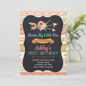 種族の野生の1匹の最初誕生日の招待状 招待状 (スタンド正面)