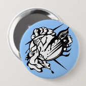 種族の雷雲の入れ墨 缶バッジ (正面&裏面)