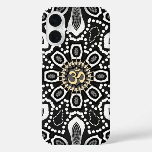 種族の黒+白いOmの記号の銀河系S3の箱 Case-Mate iPhoneケース (裏面)