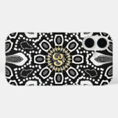 種族の黒+白いOmの記号の銀河系S3の箱 Case-Mate iPhoneケース (裏面 (横))