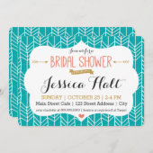 種族のBohoのブライダルシャワーの招待状 招待状 (正面/裏面)