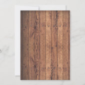 種族のBohoのベビーシャワーの招待状の花柄のテント小屋 招待状 (裏面)