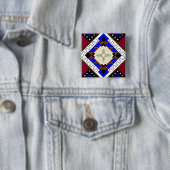 種族のBottonの幸福、ネイティブアメリカンジア 缶バッジ (インサイチュ)