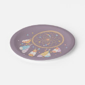 種族のDreamcatcher Bohoのベビーの紫色 ペーパープレート (アングル)