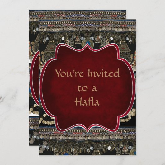 種族のKuchiのベリーダンス 招待状 (正面/裏面)