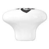 種族ケルト族のスコットランドのアザミ セラミックノブ (側面)