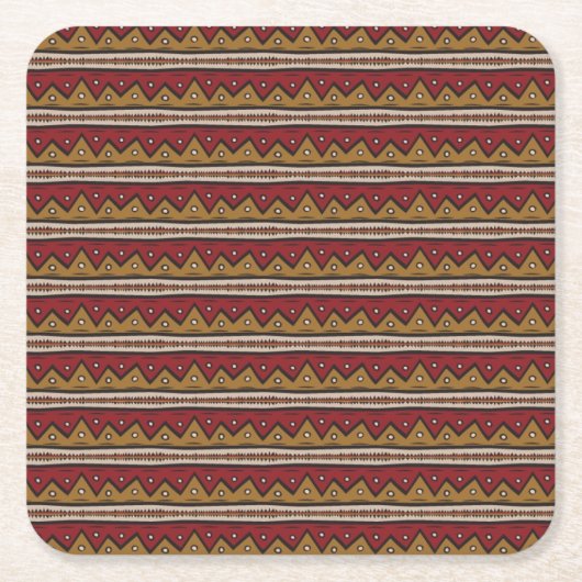 種族パターン スクエアペーパーコースター (正面)