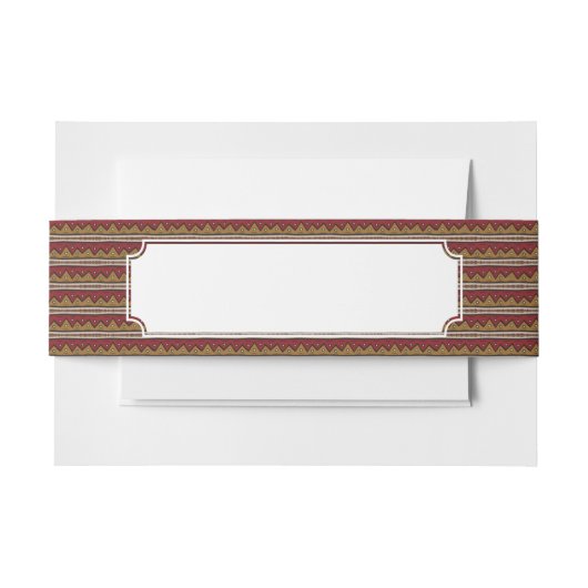 種族パターン 招待状ベリーバンド (正面例)