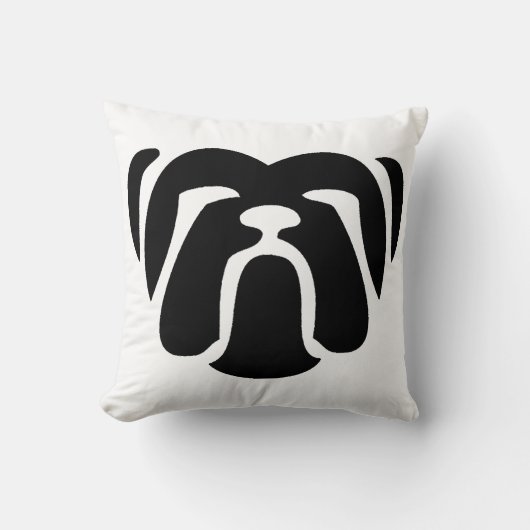 種族ブルドッグ クッション (正面)