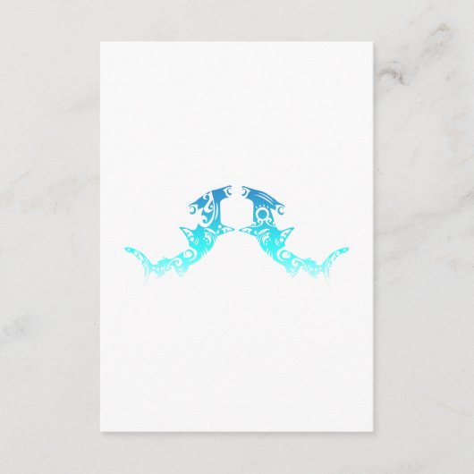 種族マオリのシュモクザメのカップル-ギフトのアイディア エンクロージャーカード (正面)