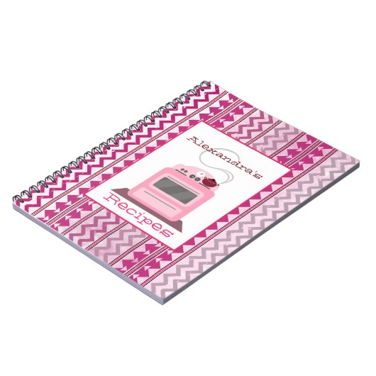 種族及びレトロのストーブのレシピのノート ノートブック (左側)